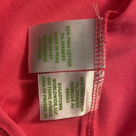 Lilly Pulitzer Michelle V-Neck Top in Capri Pink EUC - Picture 4 of 4